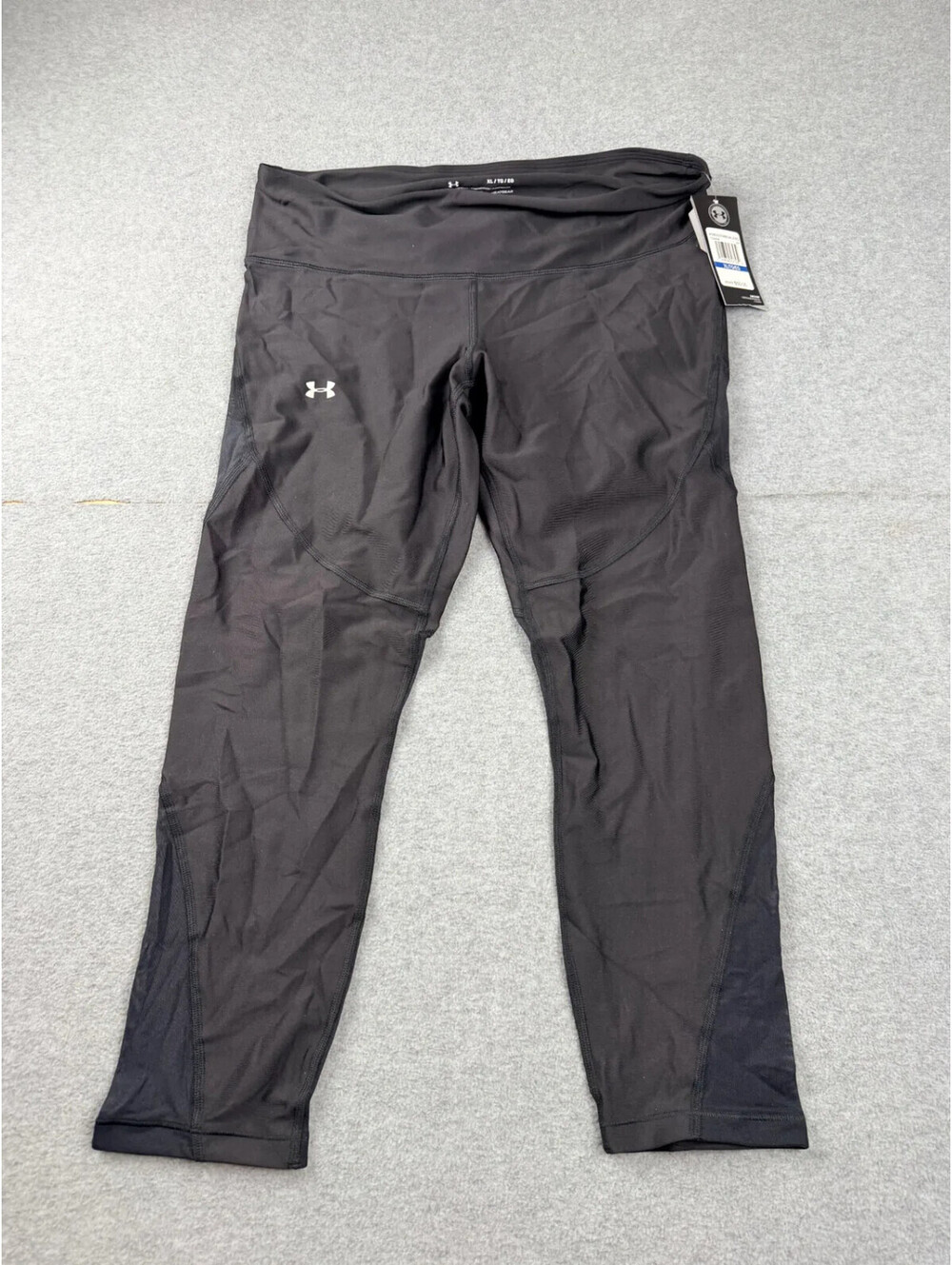 Under Armour Womens HeatGear Compression Leggings Pants XL Black Athletic NWT